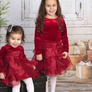 Red dress for little girls